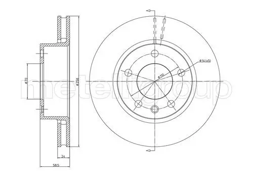 Handler.Part Brake disc CIFAM 800194 1