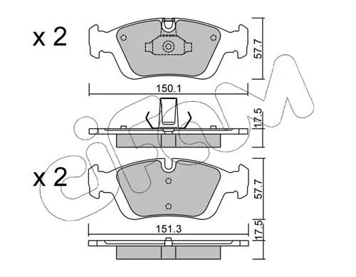 Handler.Part Brake disc CIFAM 800611C 1