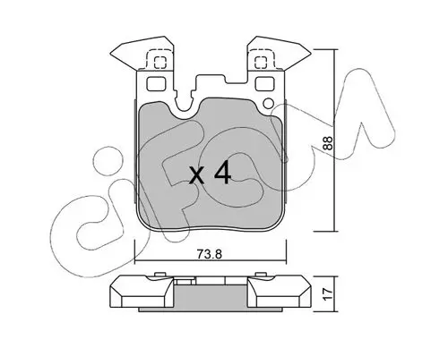 Handler.Part Brake pad set, disc brake CIFAM 82210160 1