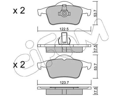 Handler.Part Brake pad set, disc brake CIFAM 8223480 1