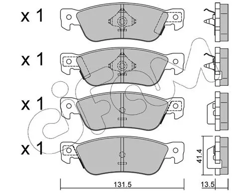 Handler.Part Brake pad set, disc brake CIFAM 8224650 1