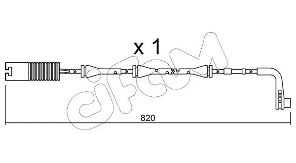 Handler.Part Warning contact, brake pad wear CIFAM SU151 1