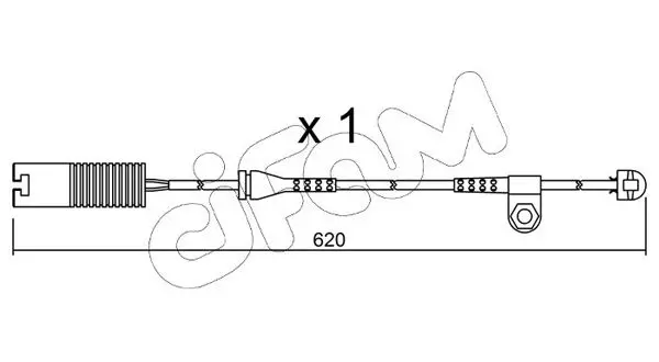 Handler.Part Warning contact, brake pad wear CIFAM SU154 1