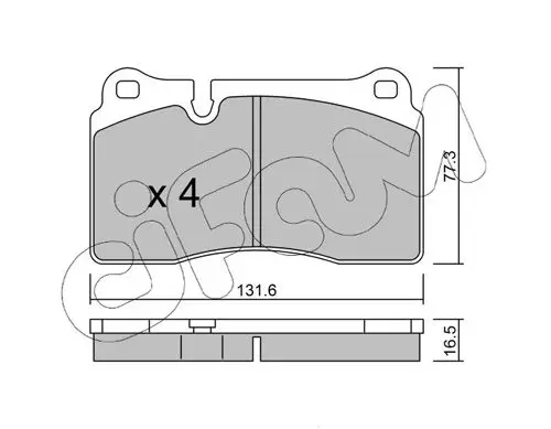 Handler.Part Brake pad set, disc brake CIFAM 8226590 1