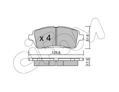 Handler.Part Brake pad set, disc brake CIFAM 8227932 1