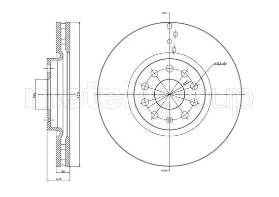 Handler.Part Brake disc CIFAM 8001258C 1