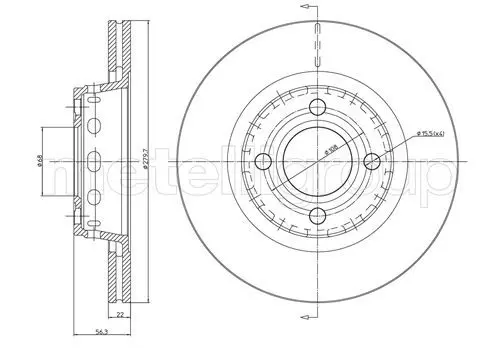 Handler.Part Brake disc CIFAM 800330 1