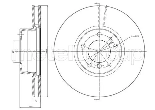 Handler.Part Brake disc CIFAM 800693C 1