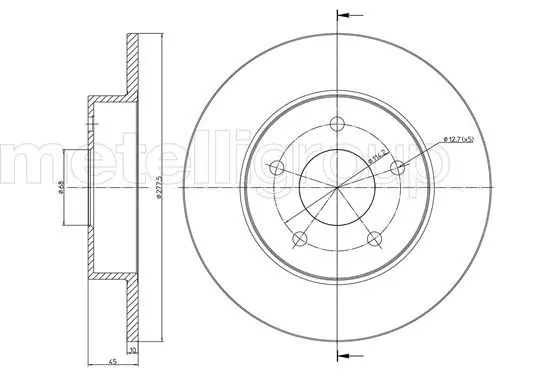 Handler.Part Brake disc CIFAM 800762C 1