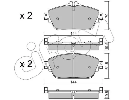 Handler.Part Brake pad set, disc brake CIFAM 82210170 1