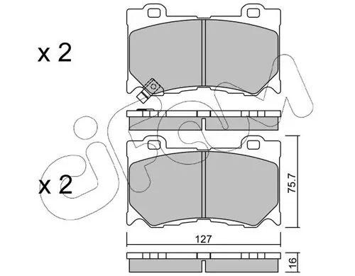 Handler.Part Brake pad set, disc brake CIFAM 82210290 1