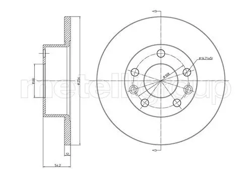 Handler.Part Brake disc CIFAM 800112 1