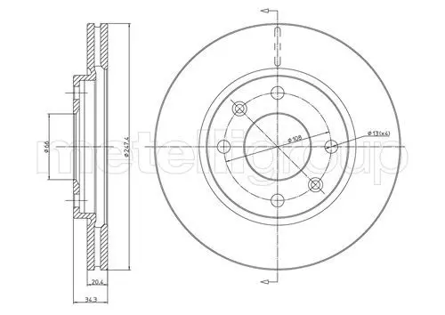 Handler.Part Brake disc CIFAM 800238 1