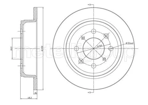 Handler.Part Brake disc CIFAM 800267 1