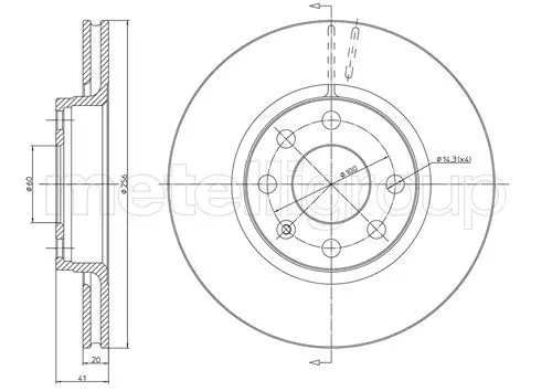 Handler.Part Brake disc CIFAM 800284 1