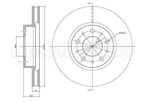 Handler.Part Brake disc CIFAM 800310 1