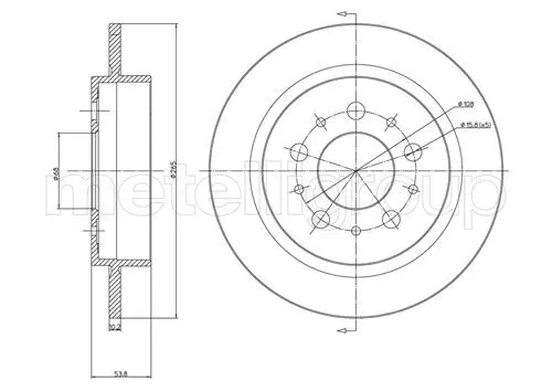 Handler.Part Brake disc CIFAM 800311 1