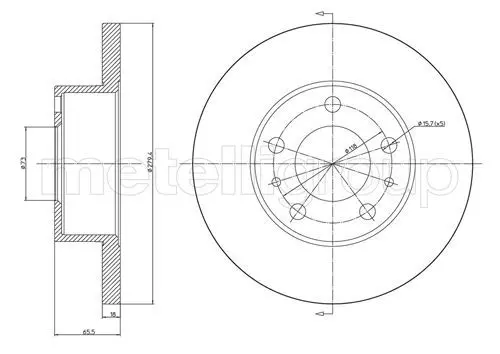 Handler.Part Brake disc CIFAM 800339 1