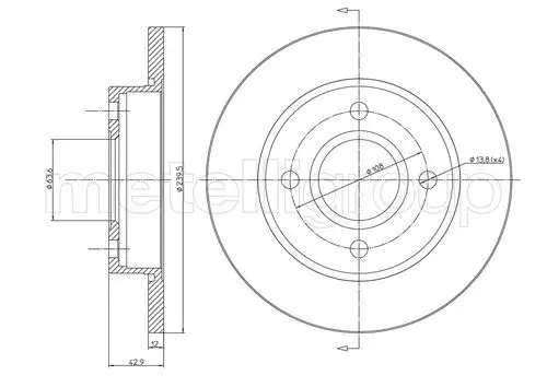 Handler.Part Brake disc CIFAM 800377 1