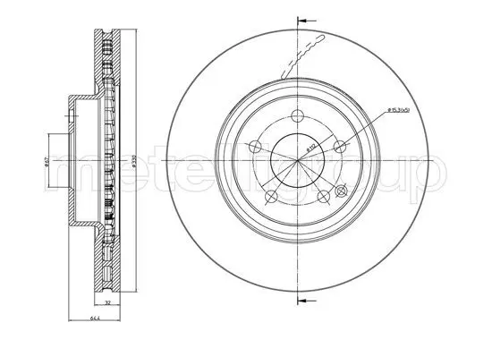 Handler.Part Brake disc CIFAM 8001029C 1