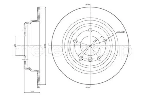 Handler.Part Brake disc CIFAM 800397C 1