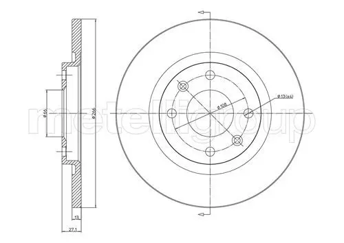 Handler.Part Brake disc CIFAM 800401C 1