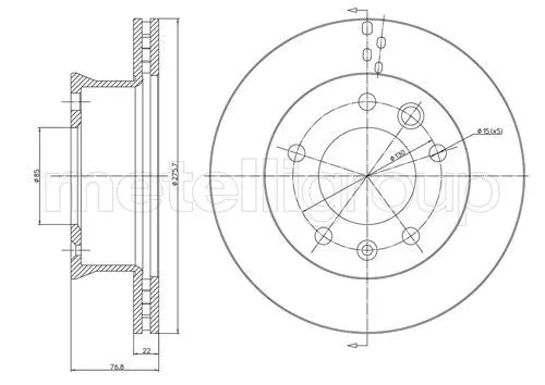 Handler.Part Brake disc CIFAM 800418 1