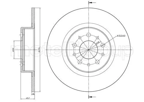 Handler.Part Brake disc CIFAM 800698C 1