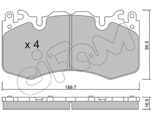 Handler.Part Brake pad set, disc brake CIFAM 82210240 1