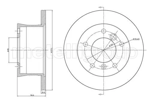 Handler.Part Brake disc CIFAM 800492 1