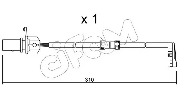 Handler.Part Warning contact, brake pad wear CIFAM SU290 1