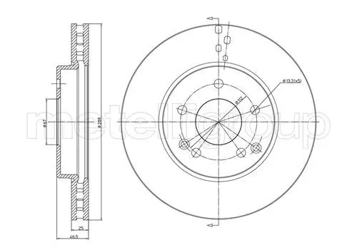 Handler.Part Brake disc CIFAM 800701C 2