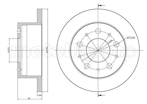 Handler.Part Brake disc CIFAM 800732 1