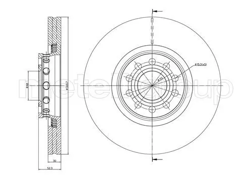 Handler.Part Brake disc CIFAM 800747C 1