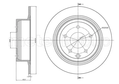 Handler.Part Brake disc CIFAM 800903C 1