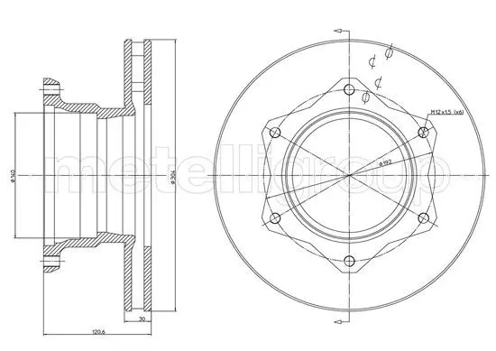 Handler.Part Brake disc CIFAM 8001105 1