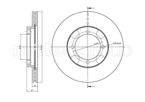 Handler.Part Brake disc CIFAM 8001158 1