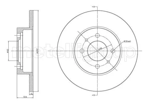 Handler.Part Brake disc CIFAM 800083 1