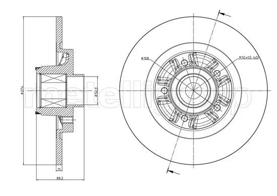 Handler.Part Brake disc CIFAM 8001196 3