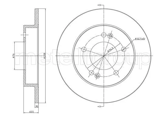 Handler.Part Brake disc CIFAM 8001284C 1