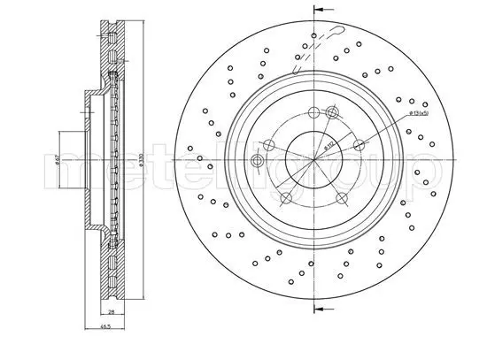 Handler.Part Brake disc CIFAM 8001460FC 1