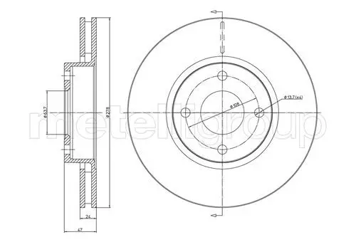 Handler.Part Brake disc CIFAM 800498 1