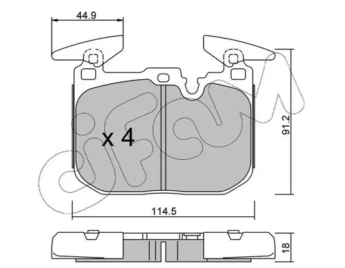 Handler.Part Brake pad set, disc brake CIFAM 82210150 1