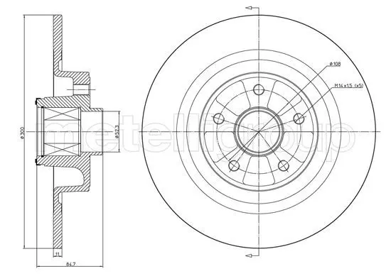 Handler.Part Brake disc CIFAM 8001396 1