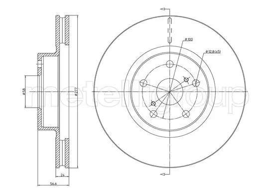 Handler.Part Brake disc CIFAM 8001461C 1