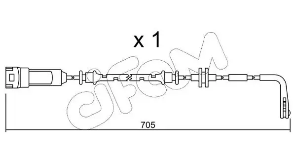 Handler.Part Warning contact, brake pad wear CIFAM SU146 1