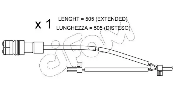 Handler.Part Warning contact, brake pad wear CIFAM SU219 1