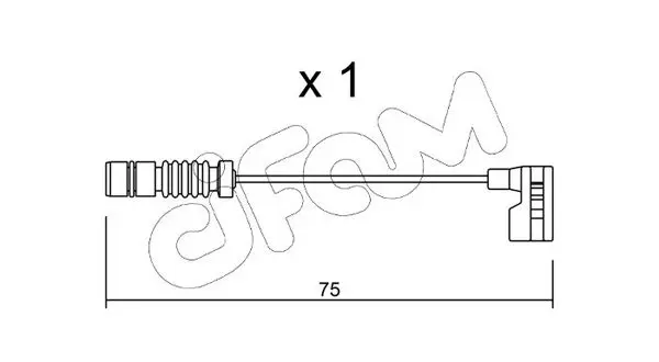 Handler.Part Warning contact, brake pad wear CIFAM SU251 1