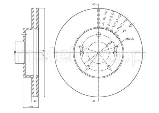 Handler.Part Brake disc CIFAM 8001743C 1