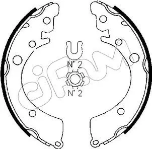 Handler.Part Brake disc CIFAM 800847C 1